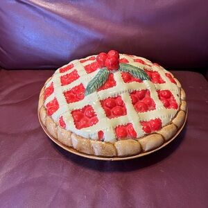 Cherry Pie Ceramic Dish